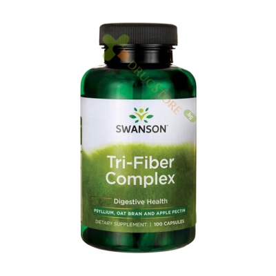 СУОНСЪН КОМПЛЕКС 3 ФИБРИ капсули 100 броя / SWANSON PREMIUM TRI - FIBER COMPLEX