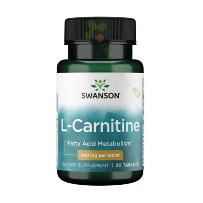 СУОНСЪН L - КАРНИТИН таблетки 500 мг 30 броя / SWANSON L - CARNITINE 