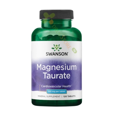 СУОНСЪН МАГНЕЗИЕВ ТАУРАТ таблетки 100 мг 120 броя / SWANSON MAGNESIUM TAURATE