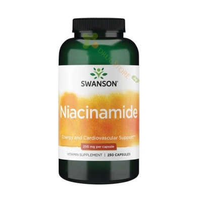 СУОНСЪН НИКОТИНАМИД капсули 250 мг 250 броя / SWANSON NIACINAMIDE 