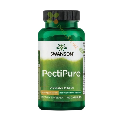СУОНСЪН ПЕКТИПЮР ЦИТРУСОВ ПЕКТИН капсули 600 мг 60 броя / SWANSON PECTIPURE MODIFIED CITRUS PECTIN  