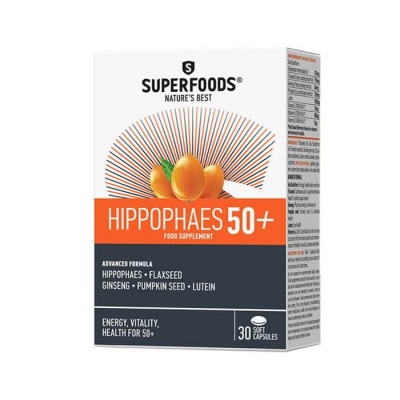 ХИПОФАЕС 50+ СУПЕРФУДС капсули 30 броя / SUPERFOODS NATURE'S BEST HIPPOPHAES 50+