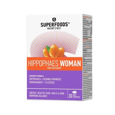 ХИПОФАЕС ЗА ЖЕНИ СУПЕРФУДС капсули 30 броя / SUPERFOODS NATURE'S BEST HIPPOPHAES WOMAN