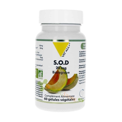 СУПЕРОКСИД ДИСМУТАЗА - S.O.D. капсули 60 броя / VIT`ALL+ S.O.D. 