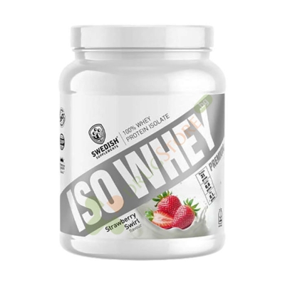 СУРОВАТЪЧЕН ПРОТЕИН ИЗОЛАТ ЯГОДА 700 г / SWEDISH SUPPLEMENTS WHEY ISOLATE STRAWBERRY SWIRL