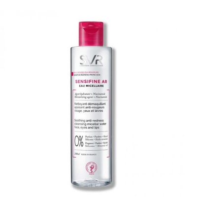 СЕНСИФИН АР МИЦЕЛАРНА ВОДА УСПОКОЯВАЩА 200 мл. / SVR SENSIFINE AR SOOTHING ANTI - REDNESS CLEANSING MICELLAR WATER 200 ml.