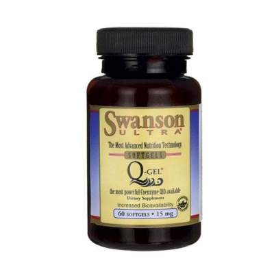 СУОНСЪН КОЕНЗИМ Q10 ГЕЛ капсули 15 мг. 60 броя / SWANSON COQ10 GEL