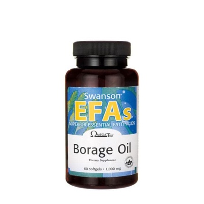 СУОНСЪН ЕФА МАСЛО ОТ ПОРЕЧ капсули 1000 мг. 60 броя / SWANSON EFA BORAGE OIL