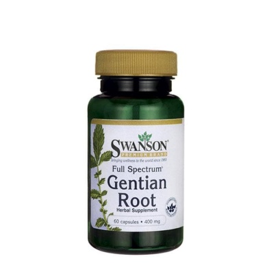СУОНСЪН ПЪЛЕН СПЕКТЪР ЖЪЛТА ТИНТЯВА капсули 400 мг. 60 броя / SWANSON FULL SPECTRUM GENTIAN ROOT