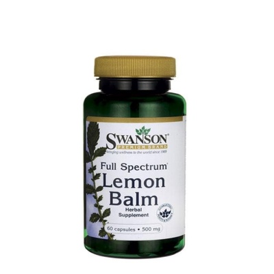 СУОНСЪН ПЪЛЕН СПЕКТЪР МАТОЧИНА капсули 500 мг. 60 броя / SWANSON FULL SPECTRUM LEMON BALM