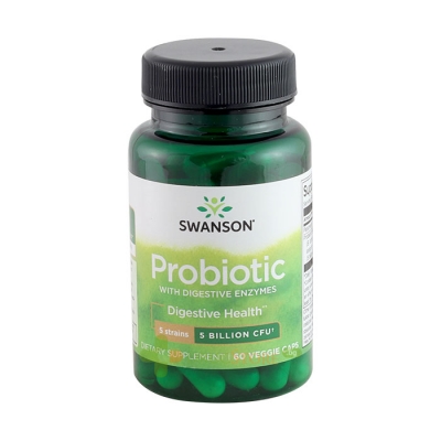 СУОНСЪН ПРОБИОТИК + ХРАНОСМИЛАТЕЛНИ ЕНЗИМИ капсули 60 броя / SWANSON PROBIOTIC WITH DIGESTIVE ENZYMES