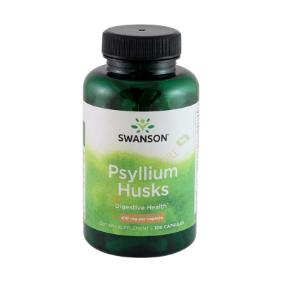 СУОНСЪН ПСИЛИУМ ХУСК капсули 610 мг 100 броя / SWANSON PREMIUM PSYLLIUM HUSK