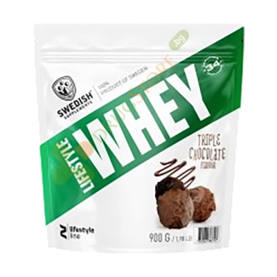 ЛАЙФСТАЙЛ УЕЙ СУРОВАТЪЧЕН ПРОТЕИН прах 900 г / SWEDISH SUPPLEMENTS LIFESTYLE WHEY