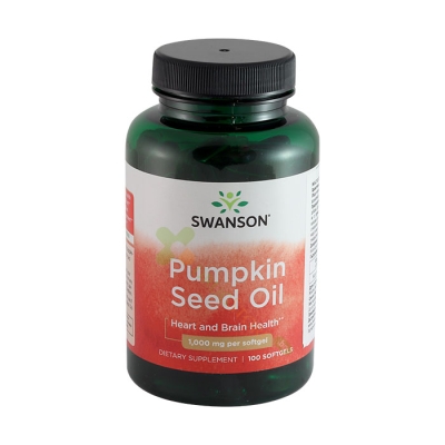 СУОНСЪН МАСЛО ОТ ТИКВЕНО СЕМЕ капсули 1000 мг 100 броя / SWANSON PREMIUM PUMPKIN SEED OIL