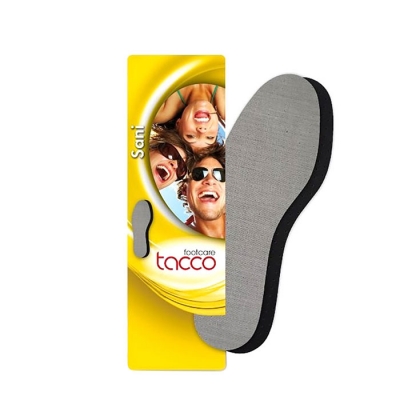 ТАККО САНИ СТЕЛКИ ПРОТИВ МИРИЗМА №36/46 (С ИЗРЯЗВАНЕ) 630 / TACCO FOOTCARE SANI ANTI-ODOR INSOLES №36/46 630