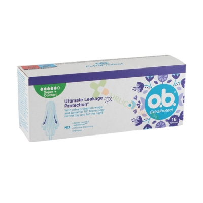 ТАМПОНИ O.B. ЕКСТРА ПРОТЕКТ СУПЕР+ КОМФОРТ 16 броя / JOHNSON & JOHNSON O.B. EXTRA PROTECT SUPER+ COMFORT TAMPONS 