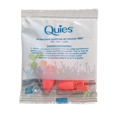 ТАПИ ЗА УШИ ОТ ПОЛИУРЕТАНОВА ПЯНА 1 чифт / QUIES POLYURETHANE FOAM EARPLUGS 1 pair