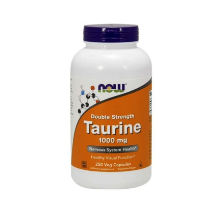 НАУ ФУДС ТАУРИН капсули 1000 мг. 250 броя / NOW FOODS TAURINE capsules