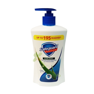 ТЕЧЕН САПУН СЕЙФГАРД С АЛОЕ 390 мл / PROCTER & GAMBLE SAFEGUARD CLEANSING LIQUID HAND SOAP ALOE SCENT 