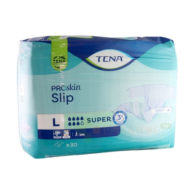 ПЕЛЕНИ ЗА ВЪЗРАСТНИ размер L 30 броя / TENA ADULT DIAPERS SLIP SUPER SIZE L