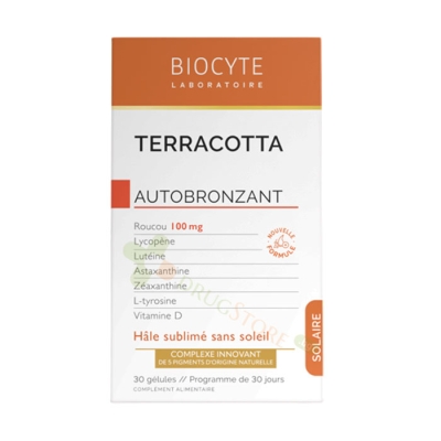 ТЕРАКОТА АВТОБРОНЗАНТ капсули 30 броя / BIOCYTE TERRACOTTA AUTOBRONZANT 