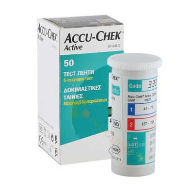 ТЕСТ ЛЕНТИ ЗА АКУ - ЧЕК АКТИВ 50 броя / TEST STRIPS ACCU - CHEK ACTIVE 