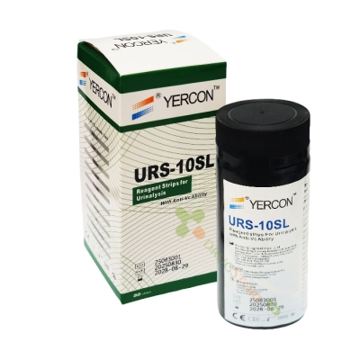 ТЕСТ ЛЕНТИ ЗА АНАЛИЗ НА УРИНА YERCON URS-10SL 50 броя / YERCON URS-10SL REAGENT STRIPS FOR URINALYSIS 