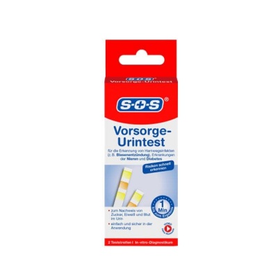 ТЕСТ ЛЕНТИ ЗА УРИНА 2 броя / S.O.S. URINE TEST