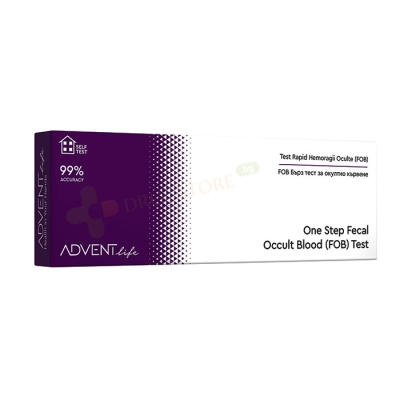 ТЕСТ ЗА ОКУЛТНО КЪРВЕНЕ ADVENT LIFE / ONE STEP FECAL OCCULT BLOOD ADVENT LIFE