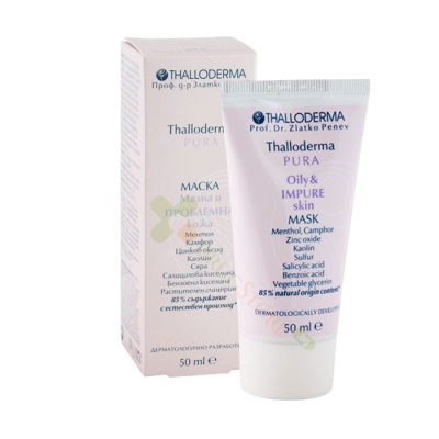 МАСКА ЗА МАЗНА И ПРОБЛЕМНА КОЖА 50 мл / THALLODERMA MASK FOR OILY AND IMPURE SKIN