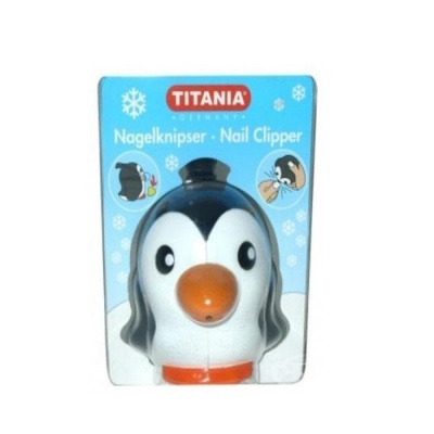 ТИТАНИЯ НОКТОРЕЗАЧКА ЗА ДЕЦА ПИНГВИН модел 1052/12B / TITANIA NAIL CLIPPER CHILDREN PENGUIN model 1052/12B