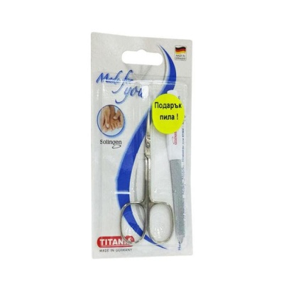 ТИТАНИЯ НОЖИЦА ЗА КОЖИЧКИ И НОКТИ модел 1050/20HB / TITANIA SCISSORS FOR NAILS AND CUTICLES model 1050/20HB
