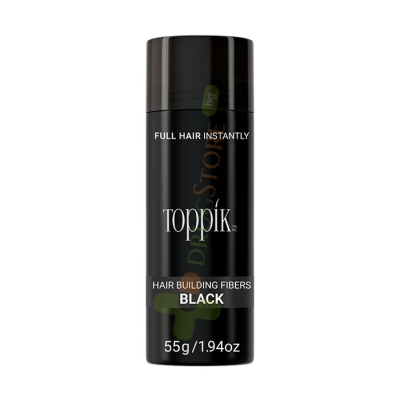 ТОППИК ФИБРИ ЗА КОСА ЧЕРНО 55 г / TOPPIK HAIR BUILDING FIBERS BLACK 55 g