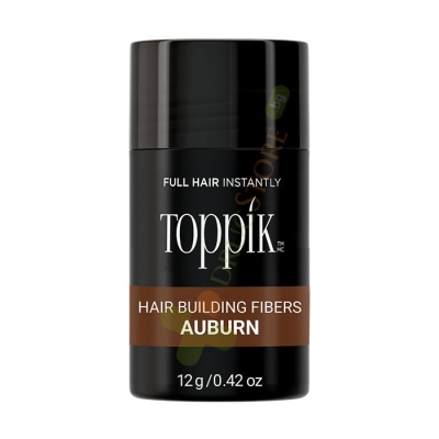 ТОППИК ФИБРИ ЗА КОСА КЕСТЕНЯВО 12 г / TOPPIK HAIR BUILDING FIBERS AUBURN 