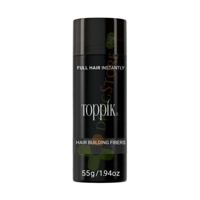 ТОППИК ФИБРИ ЗА КОСА СВЕТЛО КАФЯВО 55 г / TOPPIK HAIR BUILDING LIGHT BROWN
