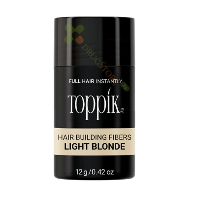 ТОППИК ФИБРИ ЗА КОСА СВЕТЛО РУСО 12 г / TOPPIK HAIR BUILDING FIBERS LIGHT BLONDE