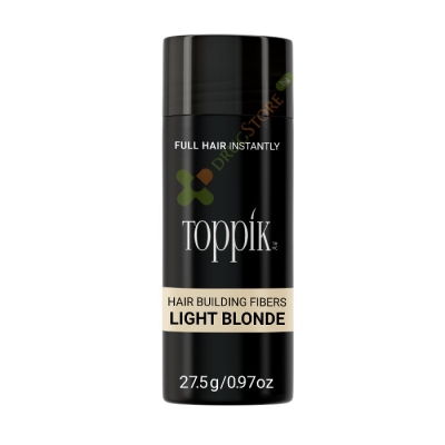ТОППИК ФИБРИ ЗА КОСА СВЕТЛО РУСО 27.5 г / TOPPIK HAIR BUILDING FIBERS LIGHT BLONDE
