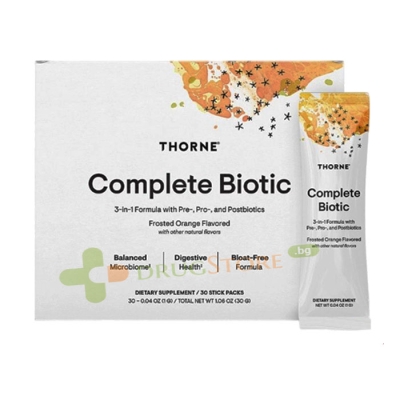 ТОРН КЪМПЛИЙТ БИОТИК 3 В 1 саше 30 БРОЯ / THORNE COMPLETE BIOTIC sachets 