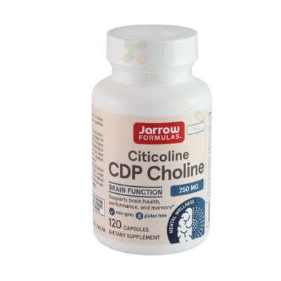 ЦИТИКОЛИН (CDP ХОЛИН) капсули 250 мг 120 броя / JARROW FORMULAS CITICOLINE CDP CHOLINE