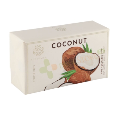 ТВЪРД САПУН КОКОС 200 г / ALCHIMIA SOAP FINE VEGETABLE SOAP COCONUT 