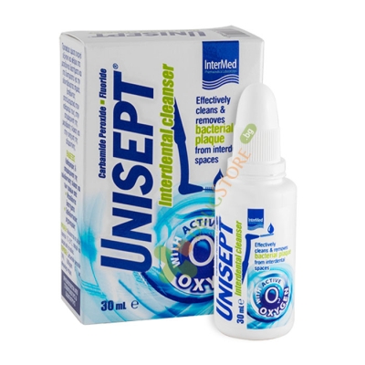 УНИСЕПТ ПОЧИСТВАЩ ПРОДУКТ ЗА ИНТЕРДЕНТАЛНИ ЗОНИ 30 мл / UNISEPT INTERDENTAL CLEANSER 