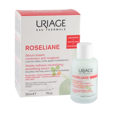 УРИАЖ ROSELIANE ИЗГЛАЖДАЩ УСПОКОЯВАЩ СЕРУМ 30 мл / URIAGE ROSELIANE VISIBLE REDNESS-NEUTRALIZING SMOOTHING SERIM