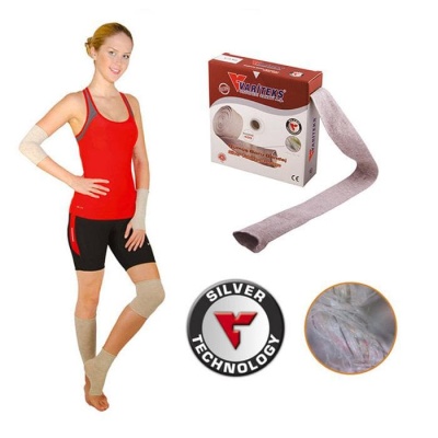 ТРАБЕКУЛАРЕН БАНДАЖ РУЛО 400 / VARITEKS TRABECULAR BANDAGE WITH WOVEN SILVER THREADS ROLL 400