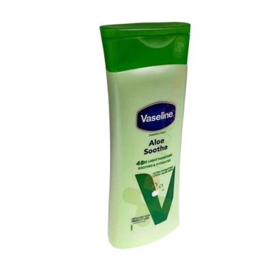 ВАЗЕЛИН ЛОСИОН ЗА ТЯЛО АЛОЕ 48ч 400 мл / VASELINE INTENSIVE CARE ALOE SOOTHE BODY LOTION 48h