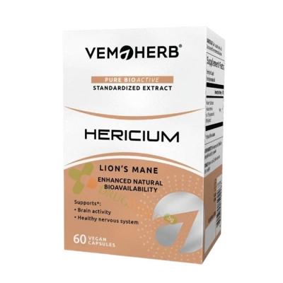 ХЕРИЦИУМ (ЛЪВСКА ГРИВА) капсули 60 броя / VEMOHERB HERICIUM 