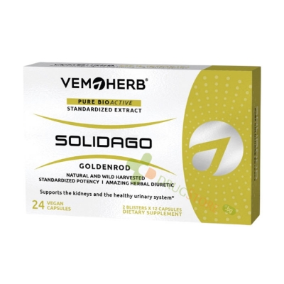 СОЛИДАГО (ЗЛАТНА ПРЪЧИЦА) капсули 24 броя / VEMOHERB SOLIDAGO