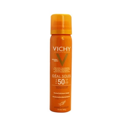 ВИШИ СОЛЕЙ ПРОЗРАЧЕН СПРЕЙ ЗА ЛИЦЕ СЪС SPF 50 75 мл. / VICHY INVISIBLE FACIAL SPRAY SPF 50