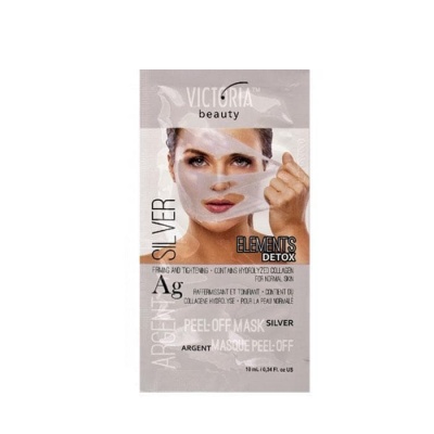 АНТИОКСИДАНТНА СРЕБЪРНА МАСКА ЗА ЛИЦЕ 10 мл. / VICTORIA BEAUTY FACE MASK ELEMENTS DETOX PEEL OFF SILVER