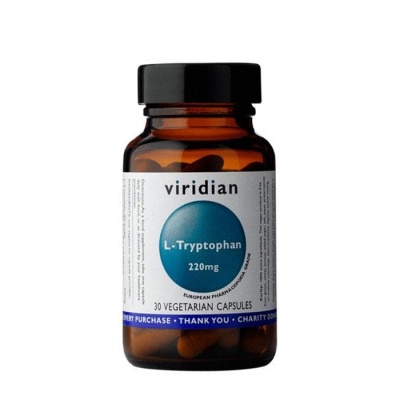 L-ТРИПТОФАН капсули 220 мг. 30 броя / VIRIDIAN L - TRYPTOPHAN