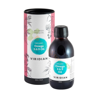 ОМЕГА КОМПЛЕКС 3-6-9 100 % ОРГАНИЧЕН 200 мл / VIRIDIAN ORGANIC OMEGA 3-6-9 OIL 200 ml